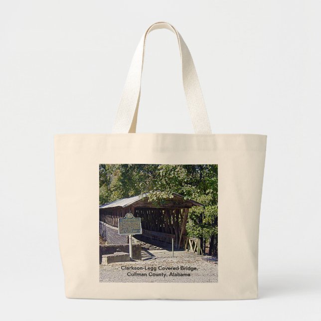 Bolsa Tote Grande Clarkson Covered Bridge Alabama (Frente)