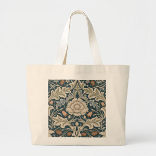 Bolsa Tote Grande Clássico de Flores do Jardim Floral William Morris