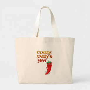 Bolsa Tote Grande Clássico Sassy E Pepper Diva