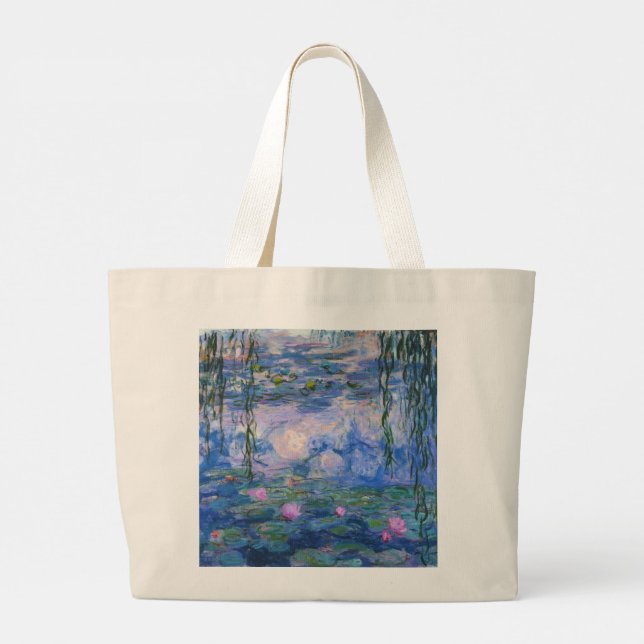 Bolsa Tote Grande Claude Monet - Lírios De Água, 1916 Grande Saco De (Verso)