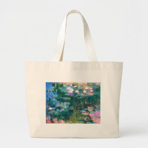 Bolsa Tote Grande Claude Monet Water Lily 1917