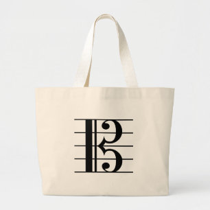 Bolsa Tote Grande Clef de alto