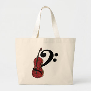 Bolsa Tote Grande Clef Totebag do violoncelo