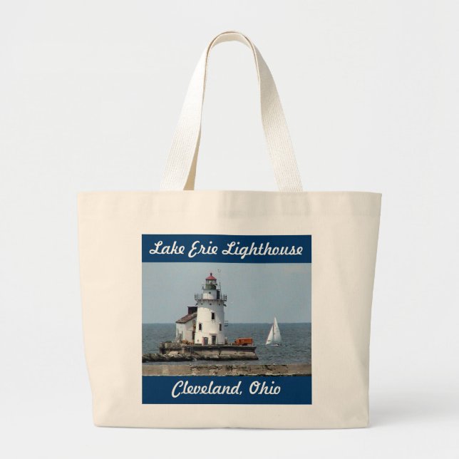 Bolsa Tote Grande Cleveland Lighthouse Bag (Frente)