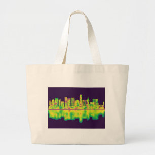 Bolsa Tote Grande Cleveland Ohio Skyline