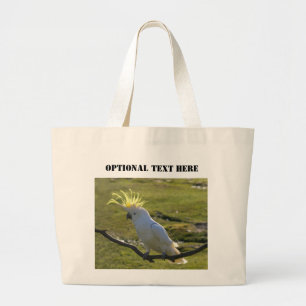 Bolsa Tote Grande Cockatoo Prendido de Enxofre Amarelo australiano