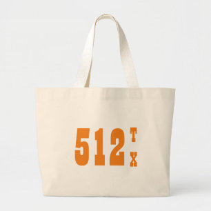 Bolsa Tote Grande Código de área 512 (Austin, TX)