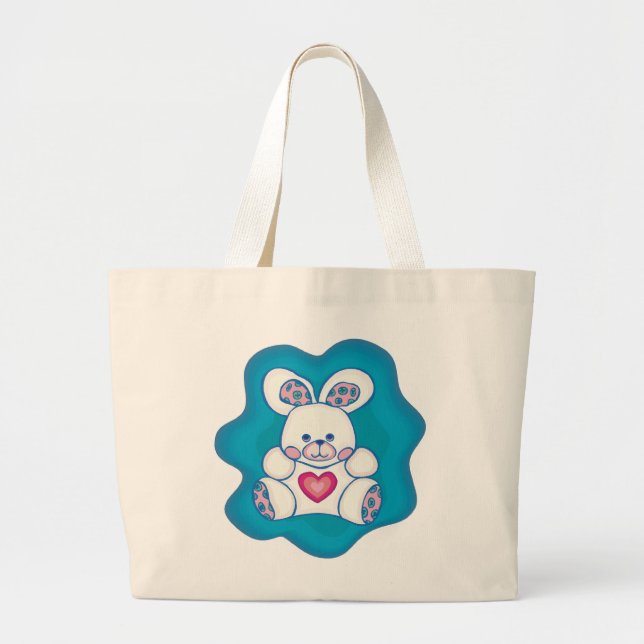 Bolsa Tote Grande Coelho peluches (Frente)