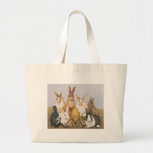 Bolsa Tote Grande Coelhos afortunados