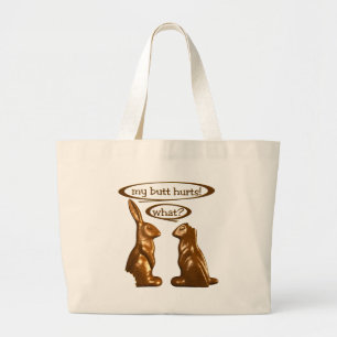 Bolsa Tote Grande Coelhos do chocolate