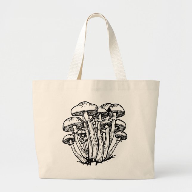 Bolsa Tote Grande Cogumelo (Frente)