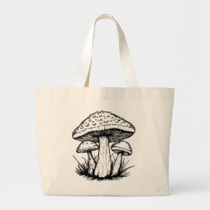 Bolsa Tote Grande Cogumelo