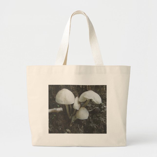 Bolsa Tote Grande Cogumelos em Stump Bag (Frente)