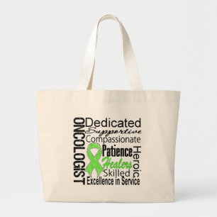 Bolsa Tote Grande Colagem de Oncologista de Linfoma