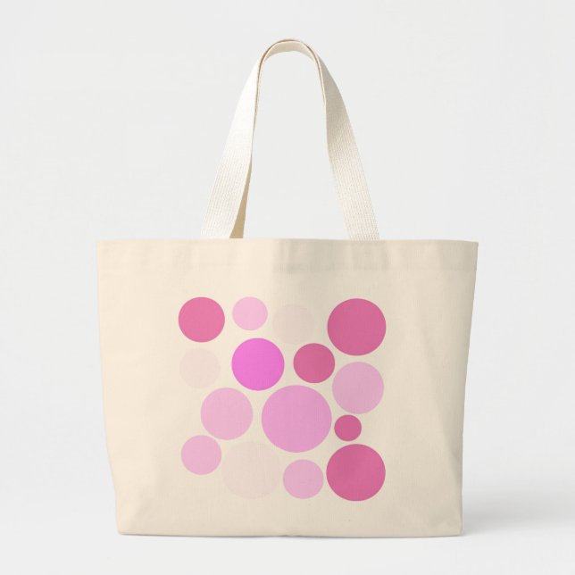 BOLSA TOTE GRANDE COLEÇÃO BONITA EM BOLINHAS (Frente)