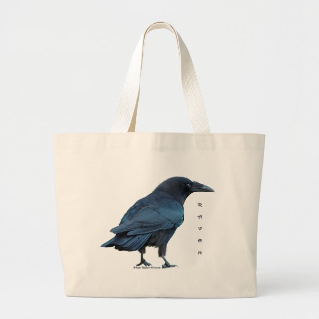 Bolsa Tote Grande Coleção Raven Preta III (Frente)