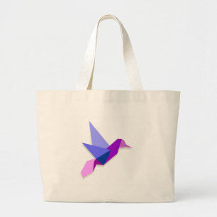 Bolsa Tote Grande Colibri de Origami