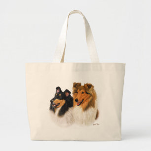 Bolsa Tote Grande Collie áspero