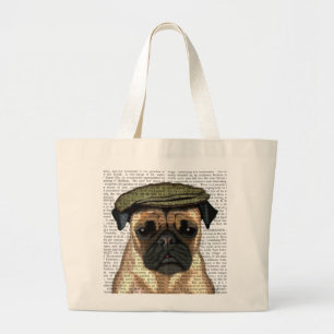 Bolsa Tote Grande Colocar em Boné plano