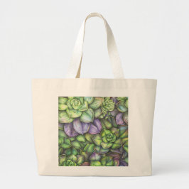Bolsa Tote Grande Colorful Botanical Illustration Tote Bag