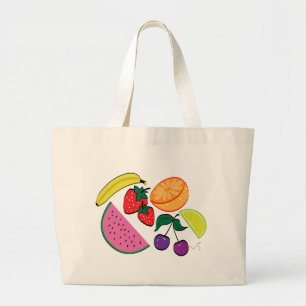 Bolsa Tote Grande Colorida Watermelon Fruta Summer, Legal