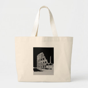 Bolsa Tote Grande Colosso Preto e Branco