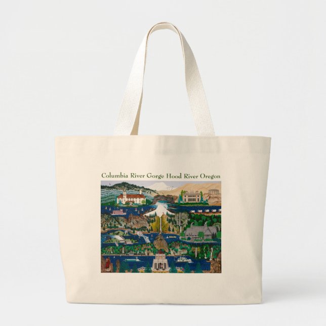 Bolsa Tote Grande Columbia River Gorge Large Tote Bag (Frente)