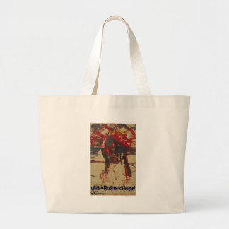 Bolsa Tote Grande com os olhos fechados
