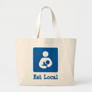 Bolsa Tote Grande Coma a amamentação do Local/ícone dos cuidados
