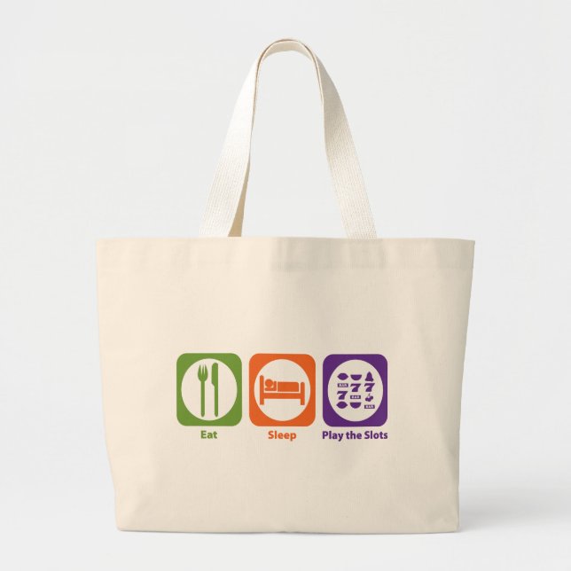 Bolsa Tote Grande Coma o jogo do sono os entalhes (Frente)
