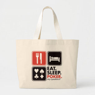 Bolsa Tote Grande Coma o póquer do sono