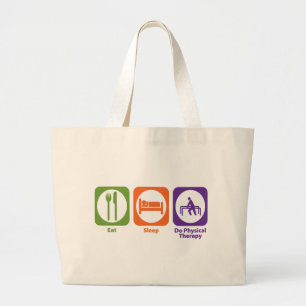 Bolsa Tote Grande Coma o sono fazem a fisioterapia