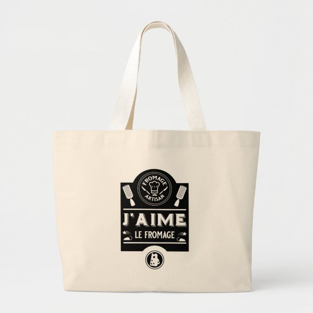 Bolsa Tote Grande Comedores de Queijo (Frente)