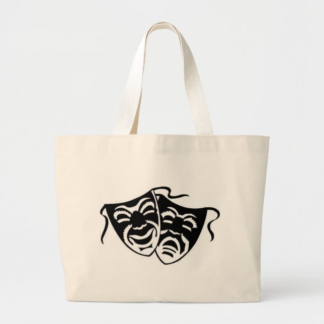 Bolsa Tote Grande comedy_tragedyq (Frente)