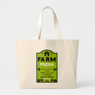 Bolsa Tote Grande Comercialização de Produtos Agrícolas Locais