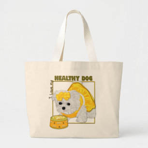 Bolsa Tote Grande Comida de cães saudáveis