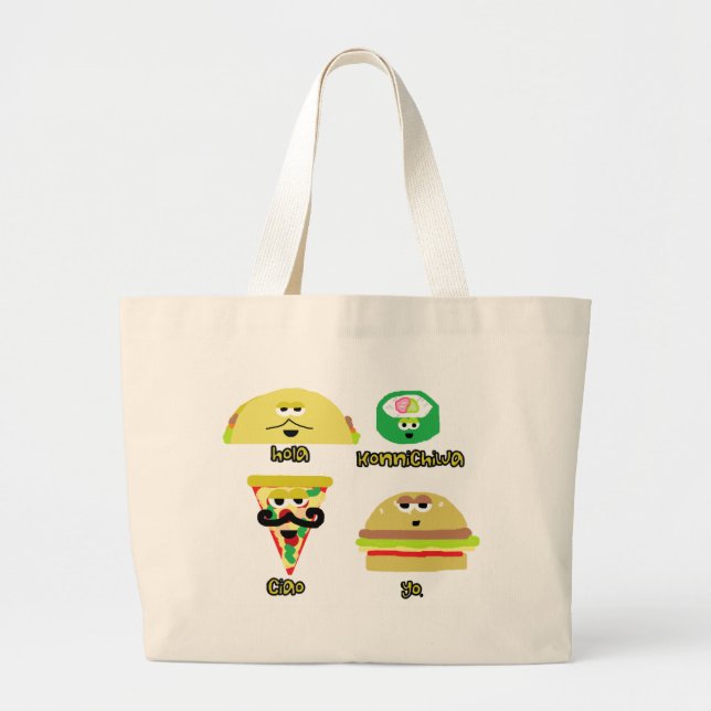 Bolsa Tote Grande Comida de fala (Frente)