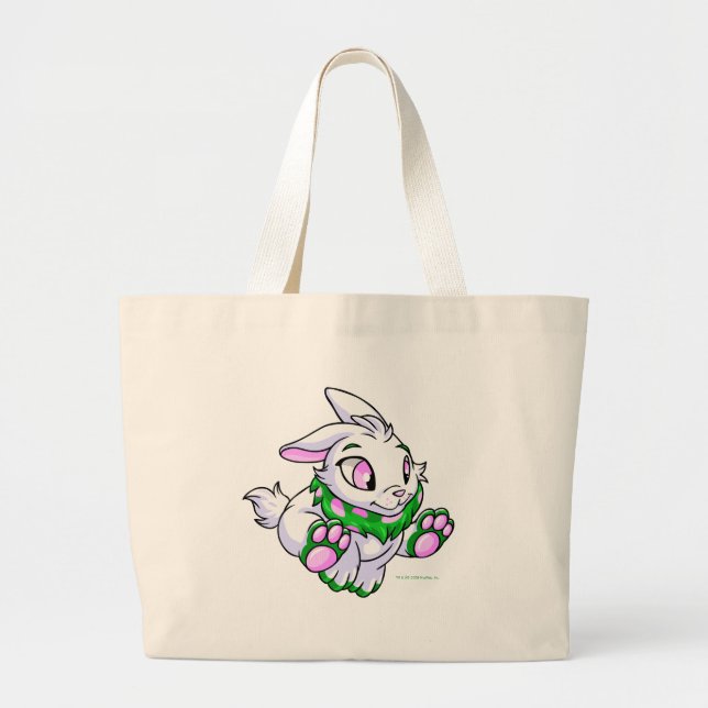 Bolsa Tote Grande Competindo Cybunny verde (Frente)