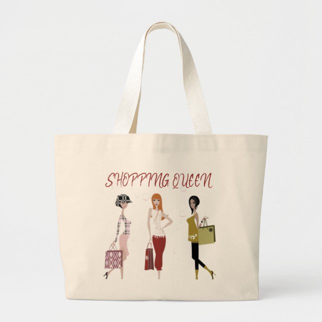 BOLSA TOTE GRANDE COMPRANDO COLEÇÃO DE RAINHA (Frente)