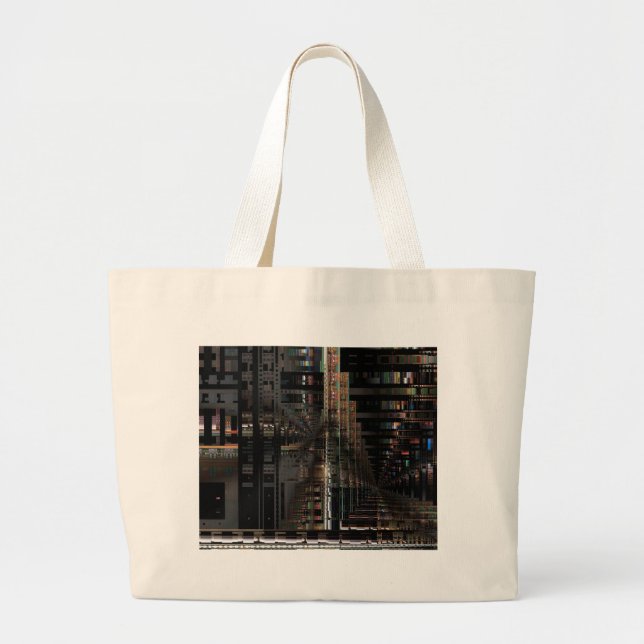 Bolsa Tote Grande Computador eletrônico Conselho Circuito BlackTechn (Frente)