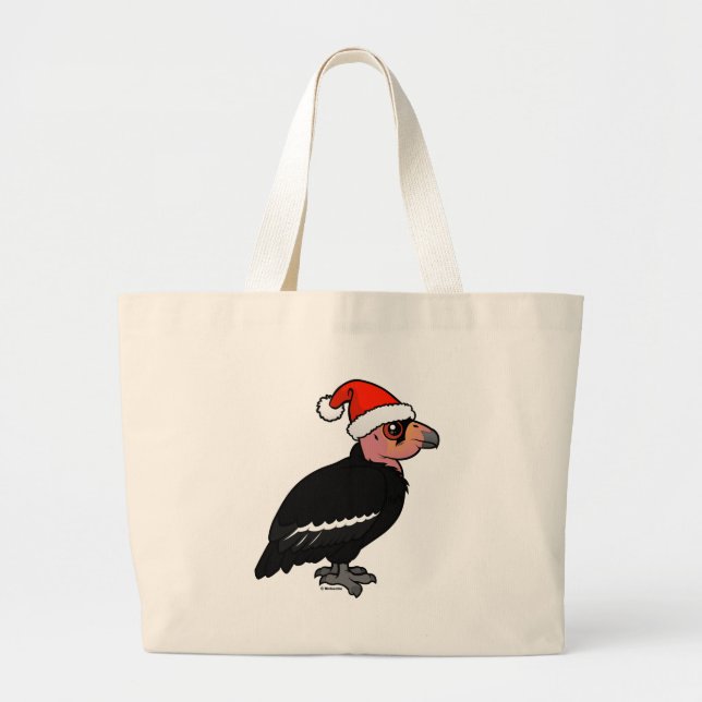 Bolsa Tote Grande Condor da Califórnia de Natal (Frente)