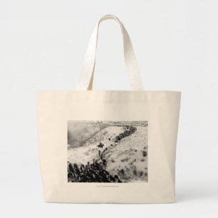 Bolsa Tote Grande Conduzindo o gado no inverno