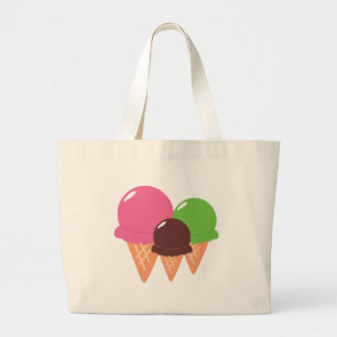 Bolsa Tote Grande Cones de sorvete
