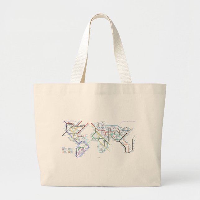 Bolsa Tote Grande Conexões: Eurocêntrico (Frente)