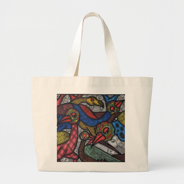 Bolsa Tote Grande Conferência do pássaro (Frente)