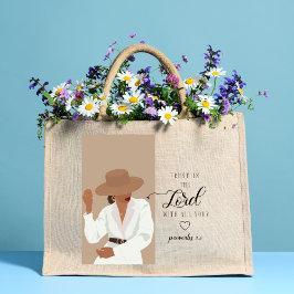 Bolsa Tote Grande Confiança na Mulher Cristã Lorde