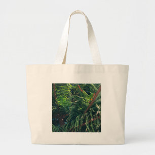 Bolsa Tote Grande Coníferas de pinheiros-verdes