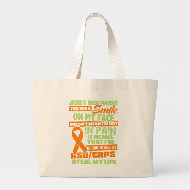 Bolsa Tote Grande Consciência de CRPS RSD (Frente)