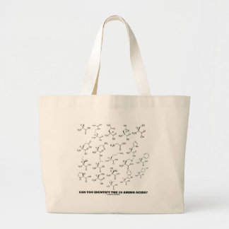 Bolsa Tote Grande Consegue Identificar Os 20 Aminoácidos? Química