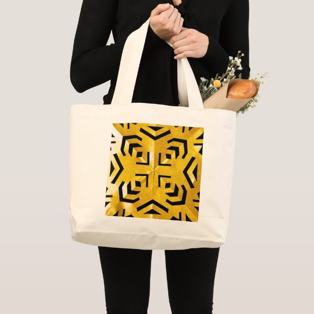 Bolsa Tote Grande Constelação Primitiva Abstrata Geométrica (Frente (produto))